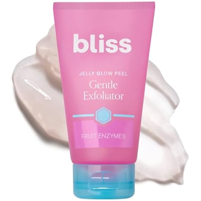 BLISS JELLY GLOW PEEL, GENTLE NON-ABRASIVE EXFOLIATOR WITH FRUIT ENZYMES, CRUELTY FREE, MADE WITHOUT PARABENS, 4 OUNCES - Image 1